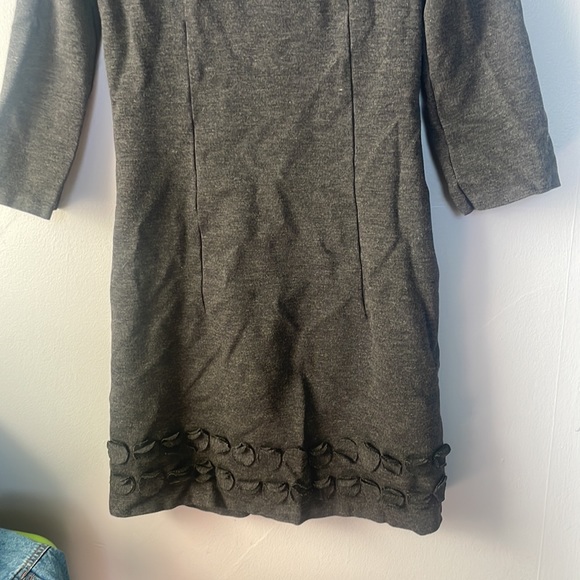 Boden 4R Jersey Knit Charcoal Dress Classic career minimalist neutral mod office - Picture 3 of 6